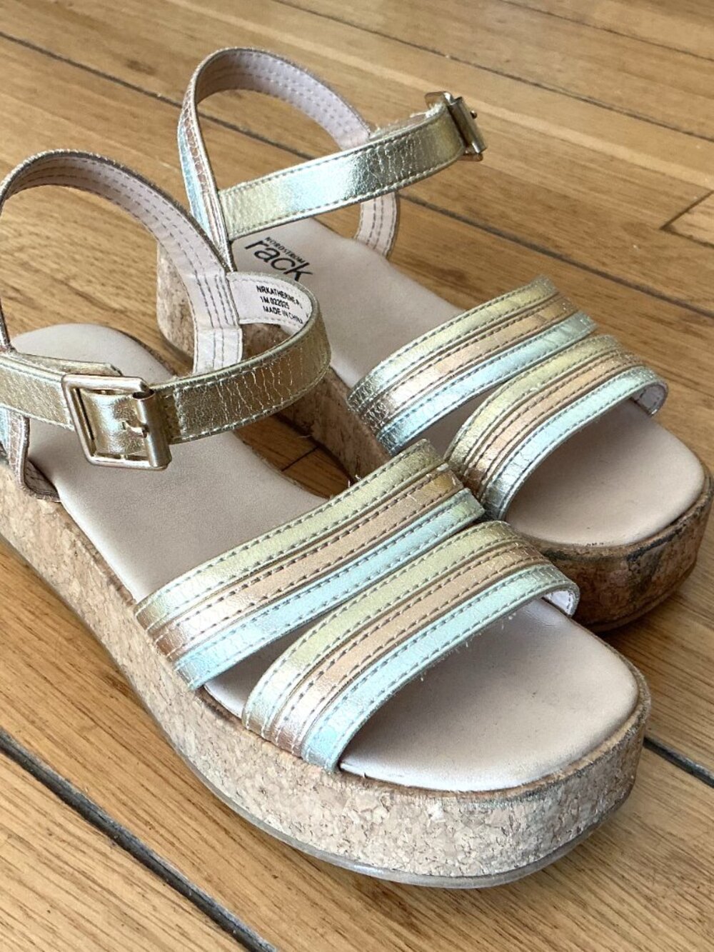 Nordstrom Rack Kids' Katherine Cork Platform Sandal l Size 1M